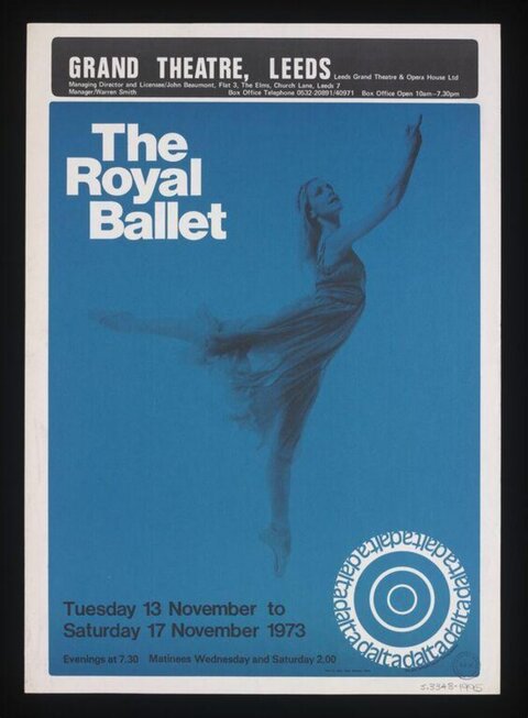 1973 Royal Ballet Performance Poster