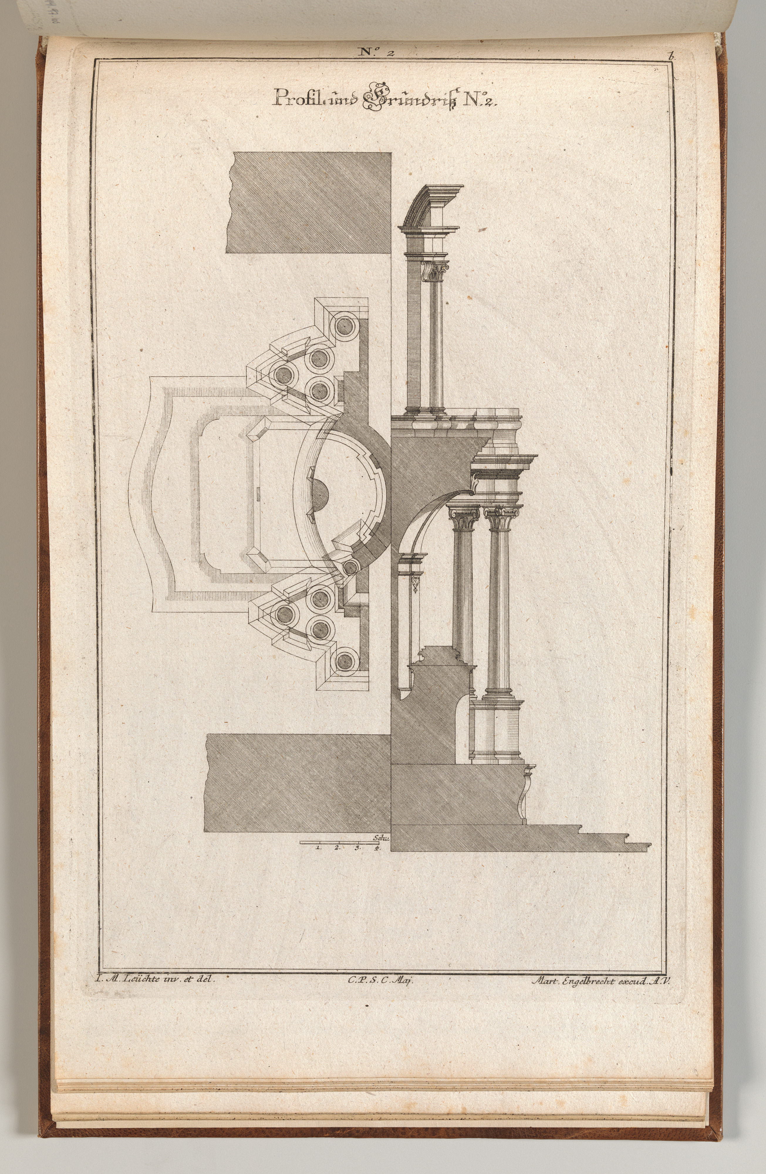 Antique Architectural Plan Drawing