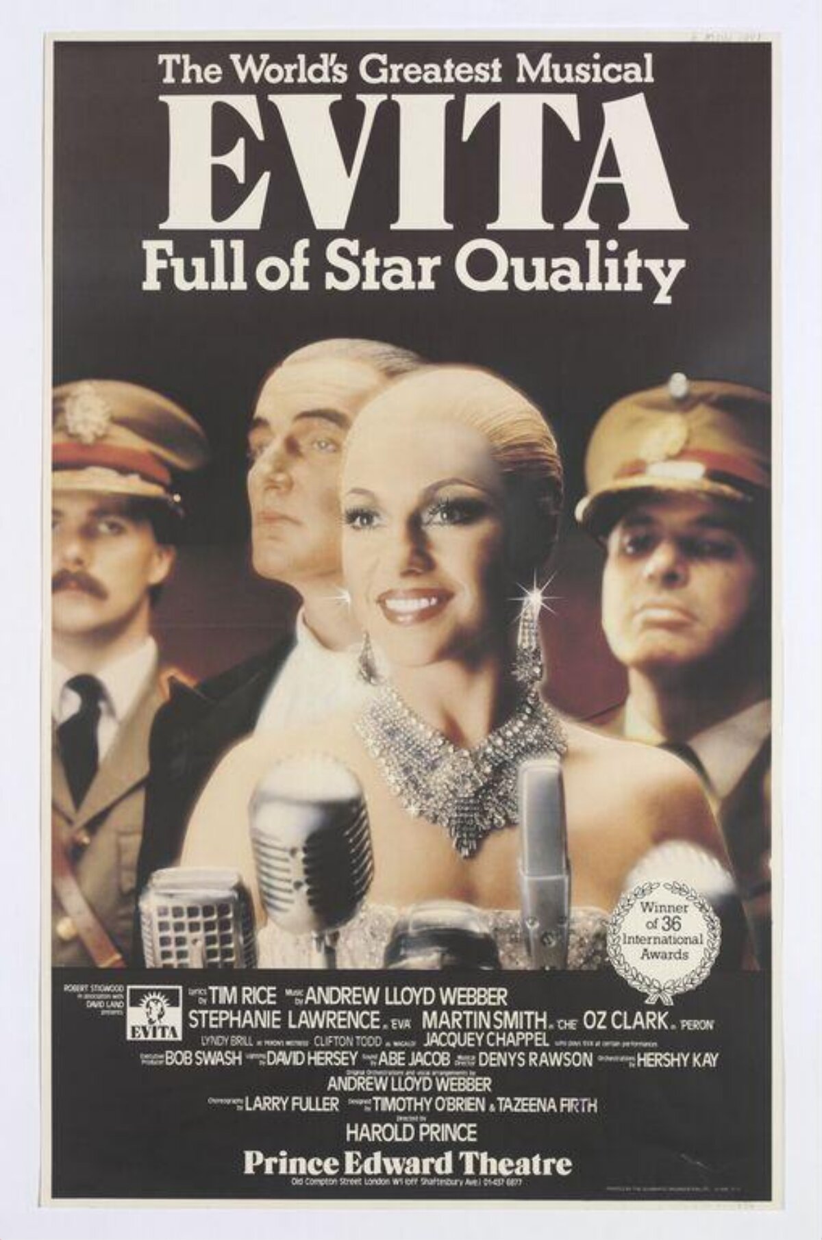 Evita West End Musical Poster