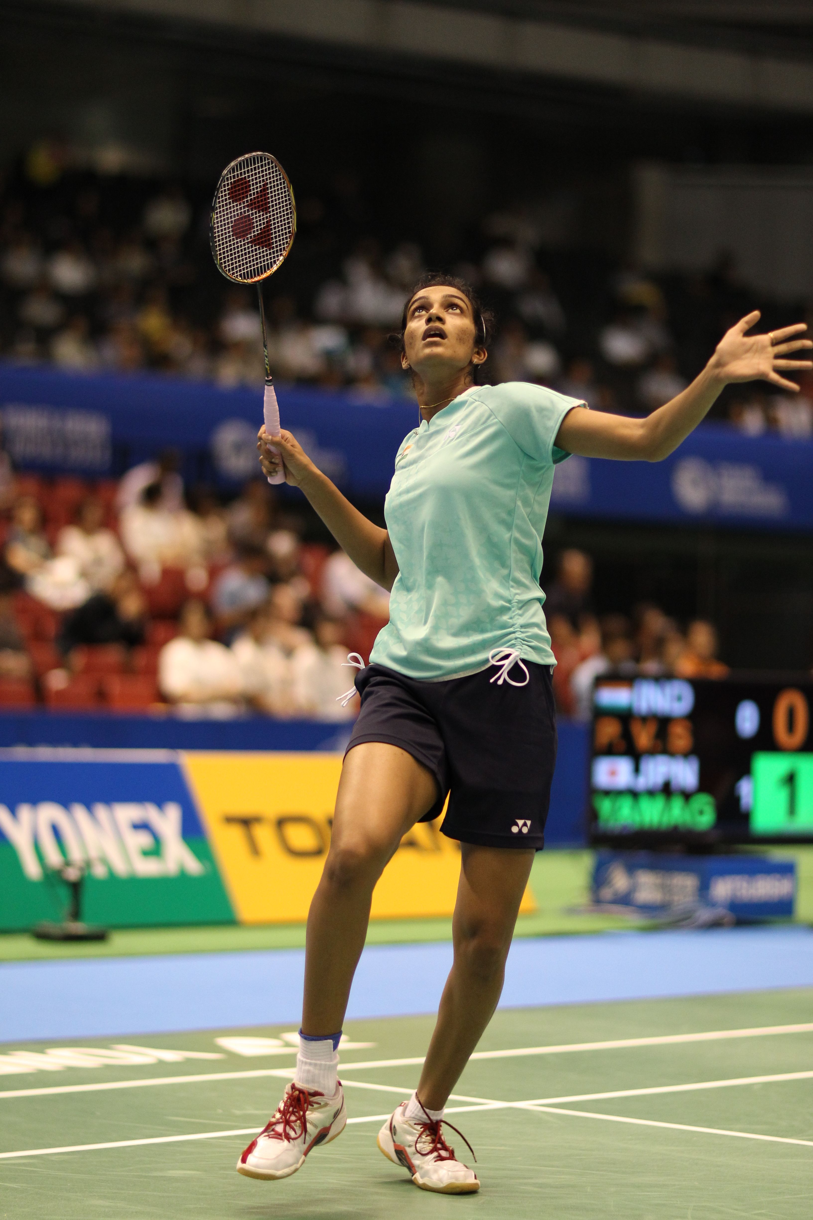 PV Sindhu Playing Badminton Match
