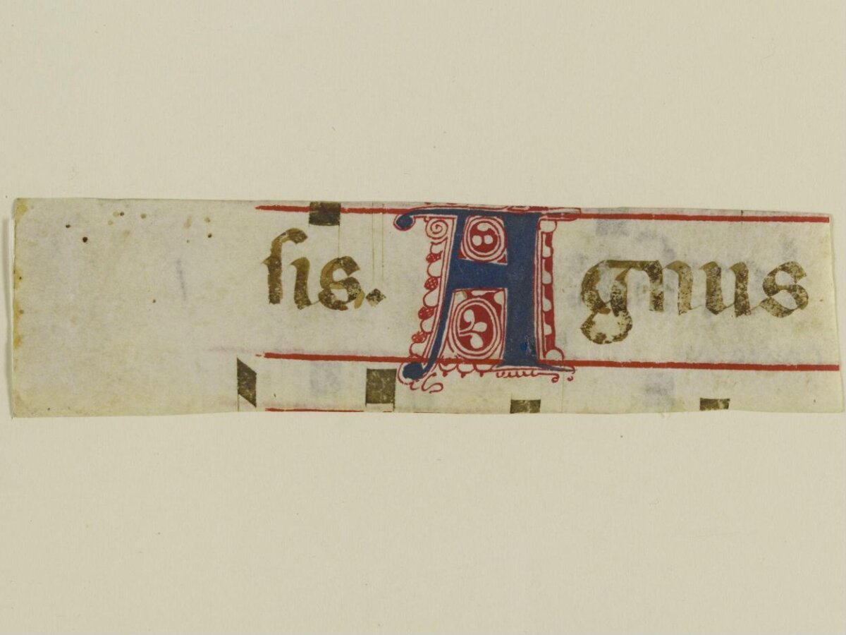 Medieval Illuminated Manuscript Fragment