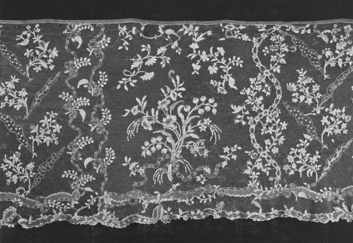 Antique Floral Handmade Lace