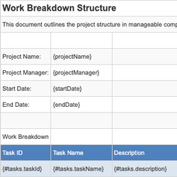 Work Breakdown Structure