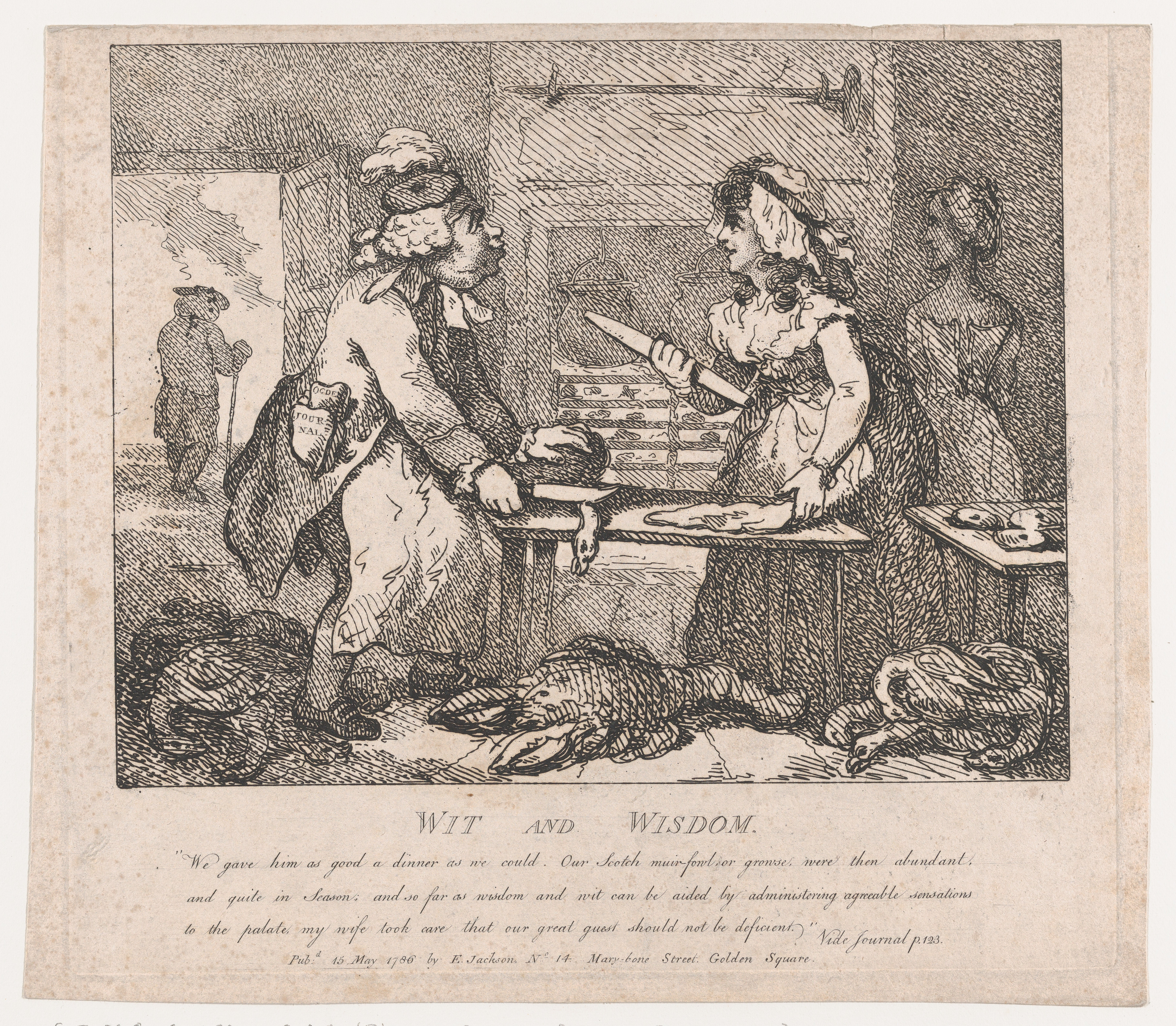 Wit and Wisdom 1786 Etching