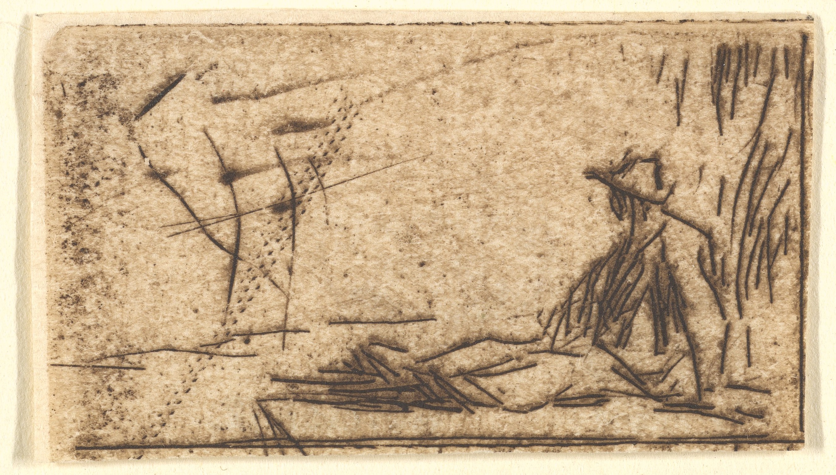Sketch of Two Reclining Figures
