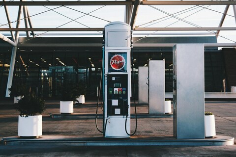 Modern Gas Station Fuel Pump