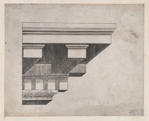 Classical Cornice Architectural Drawing