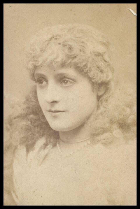 Vintage Sepia Portrait of Victorian Woman