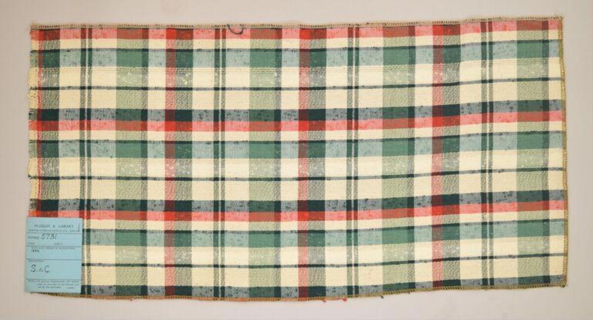 Archived Vintage Plaid Textile Sample