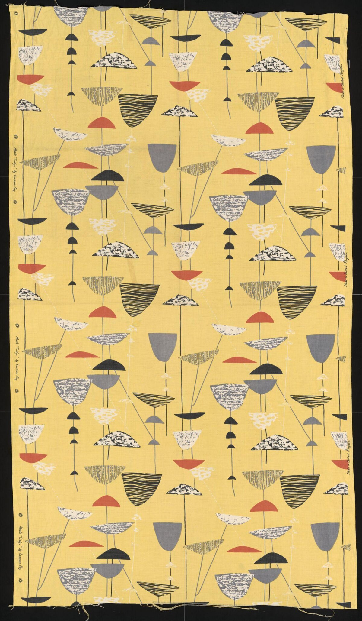 Yellow Geometric Printed Textile Pattern