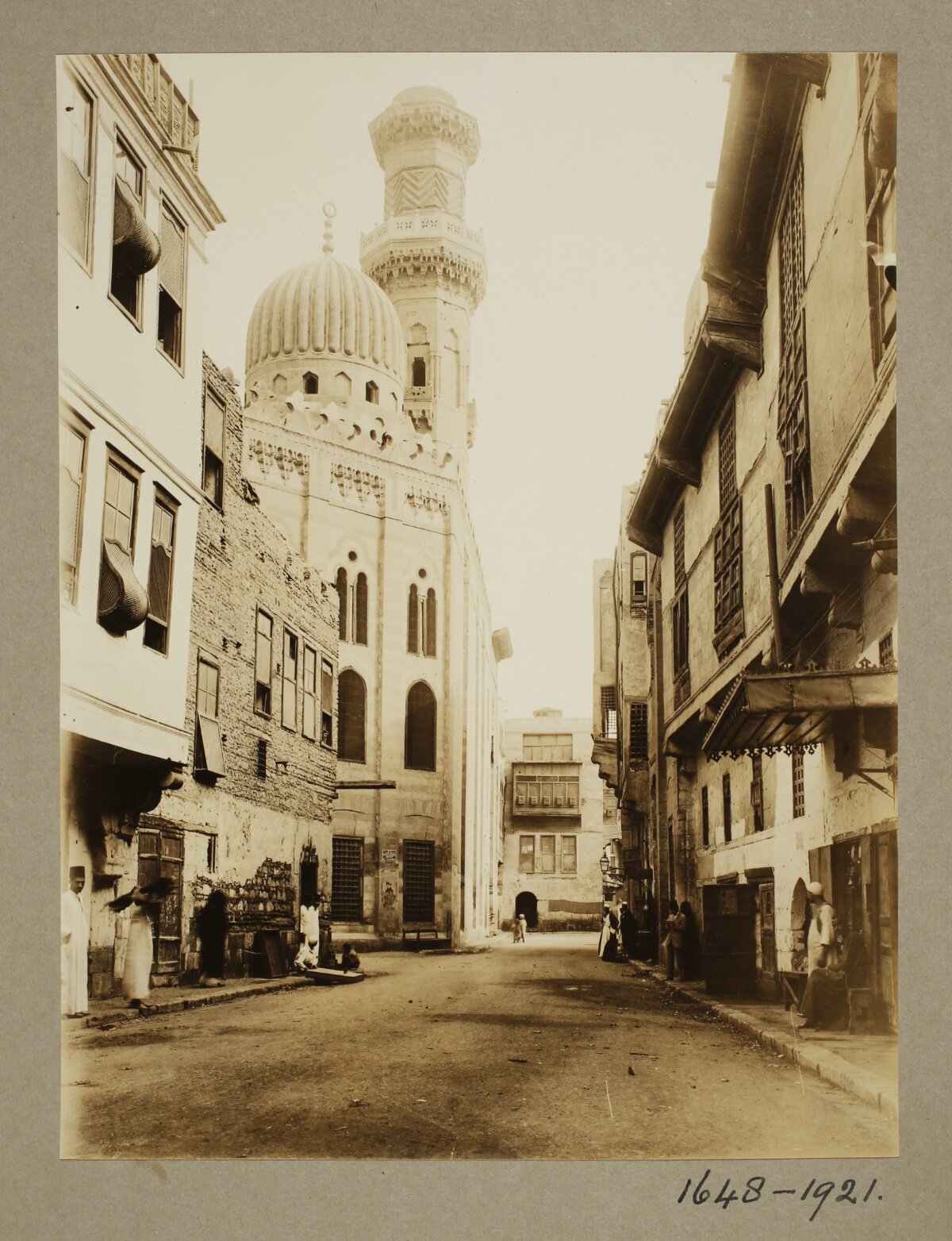 Vintage Cairo Street with Mosque