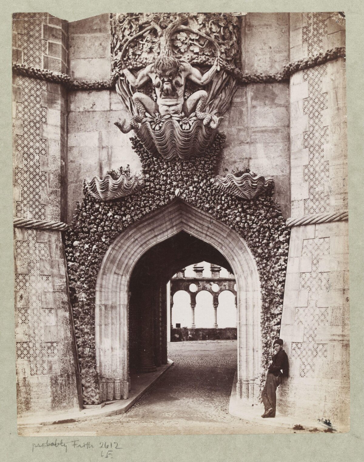 Old Photo of Pena Palace Devil Gate