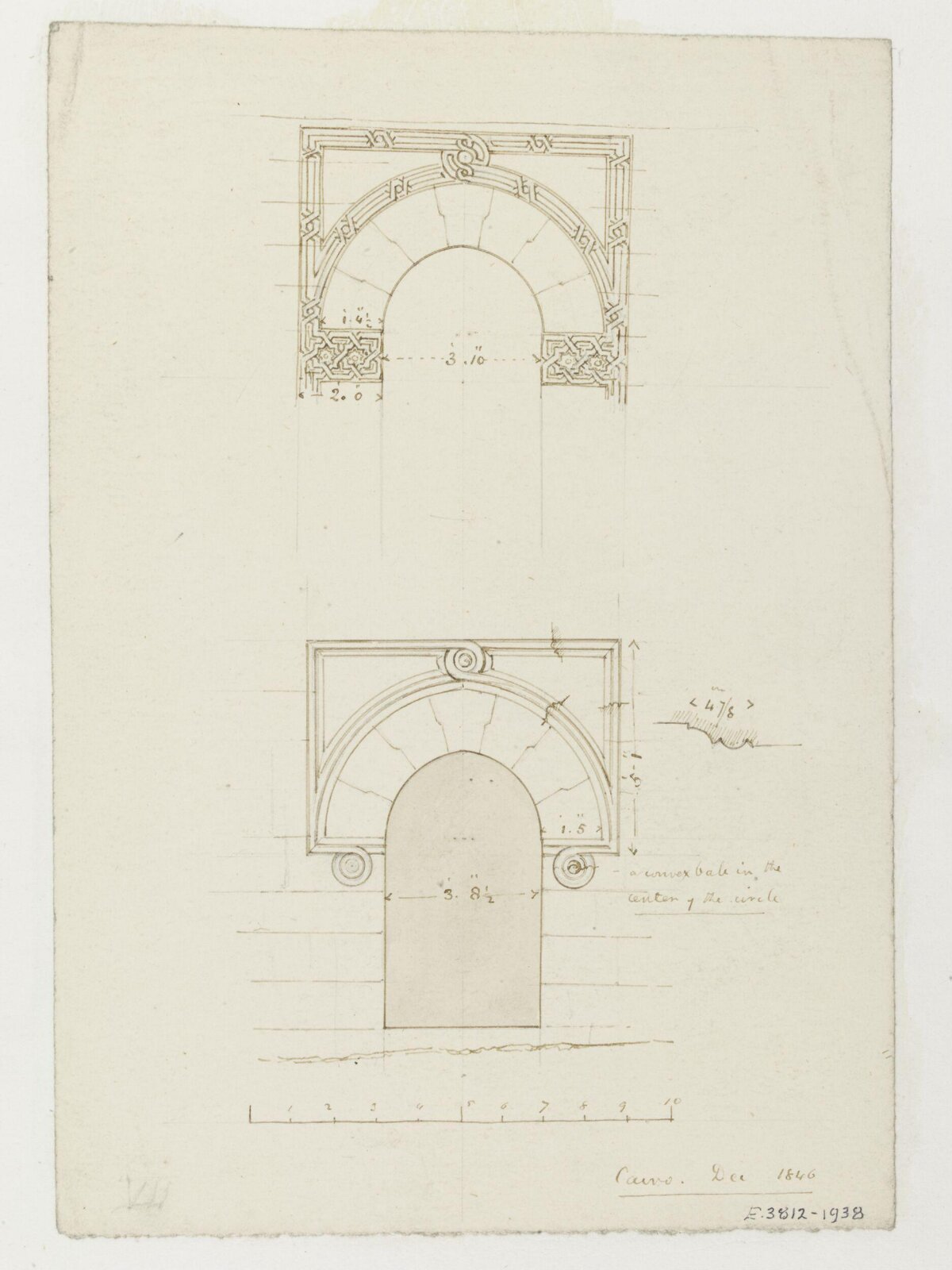 1846 Arch Architectural Drawing