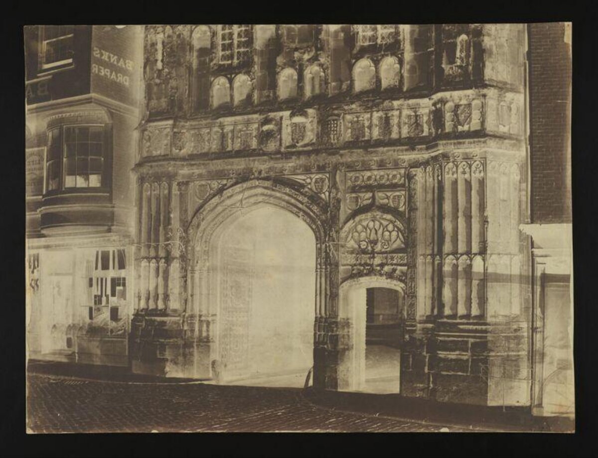 Vintage Photo of Ornate Historic Gate