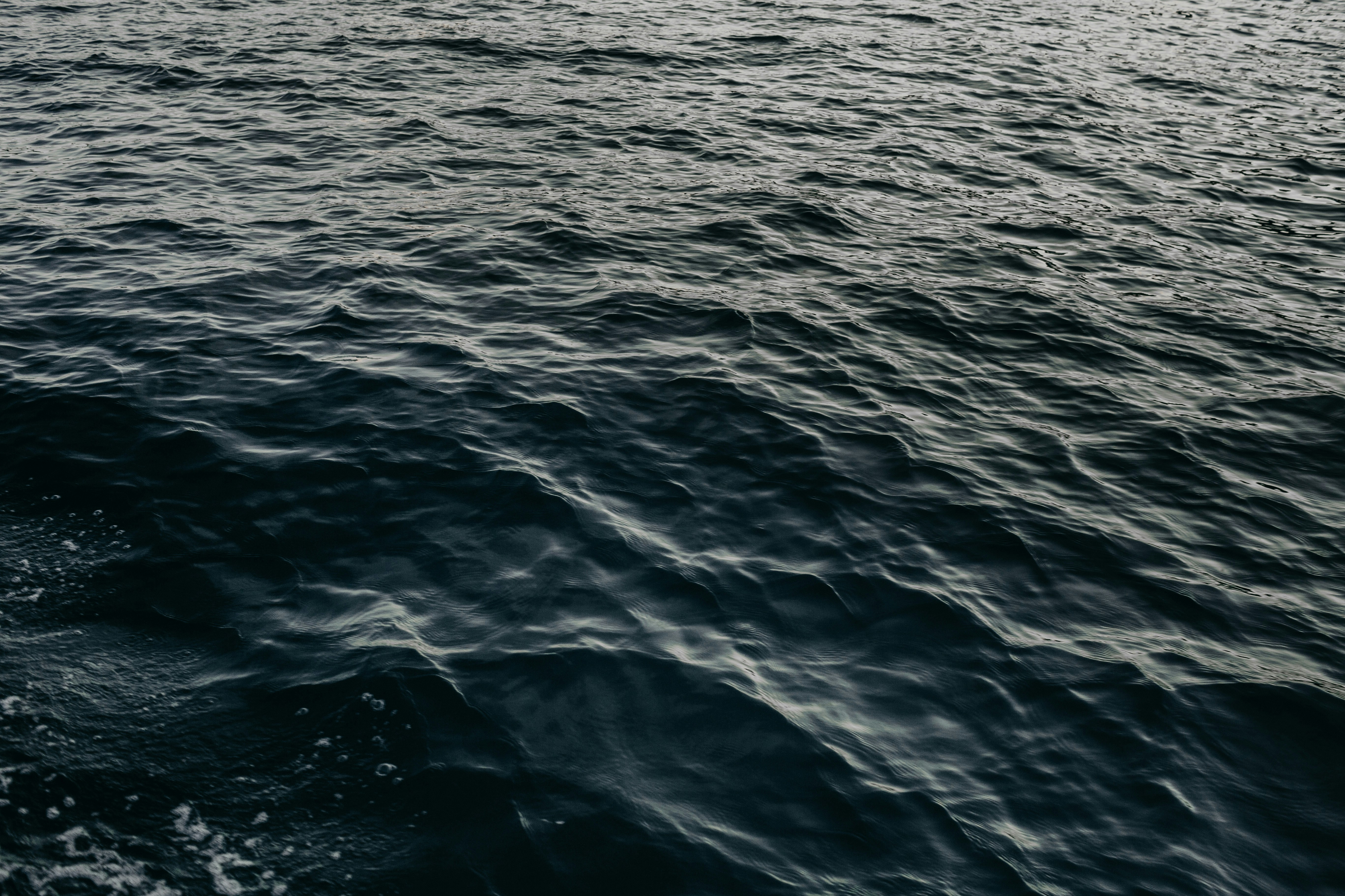 Dark Rippled Open Sea