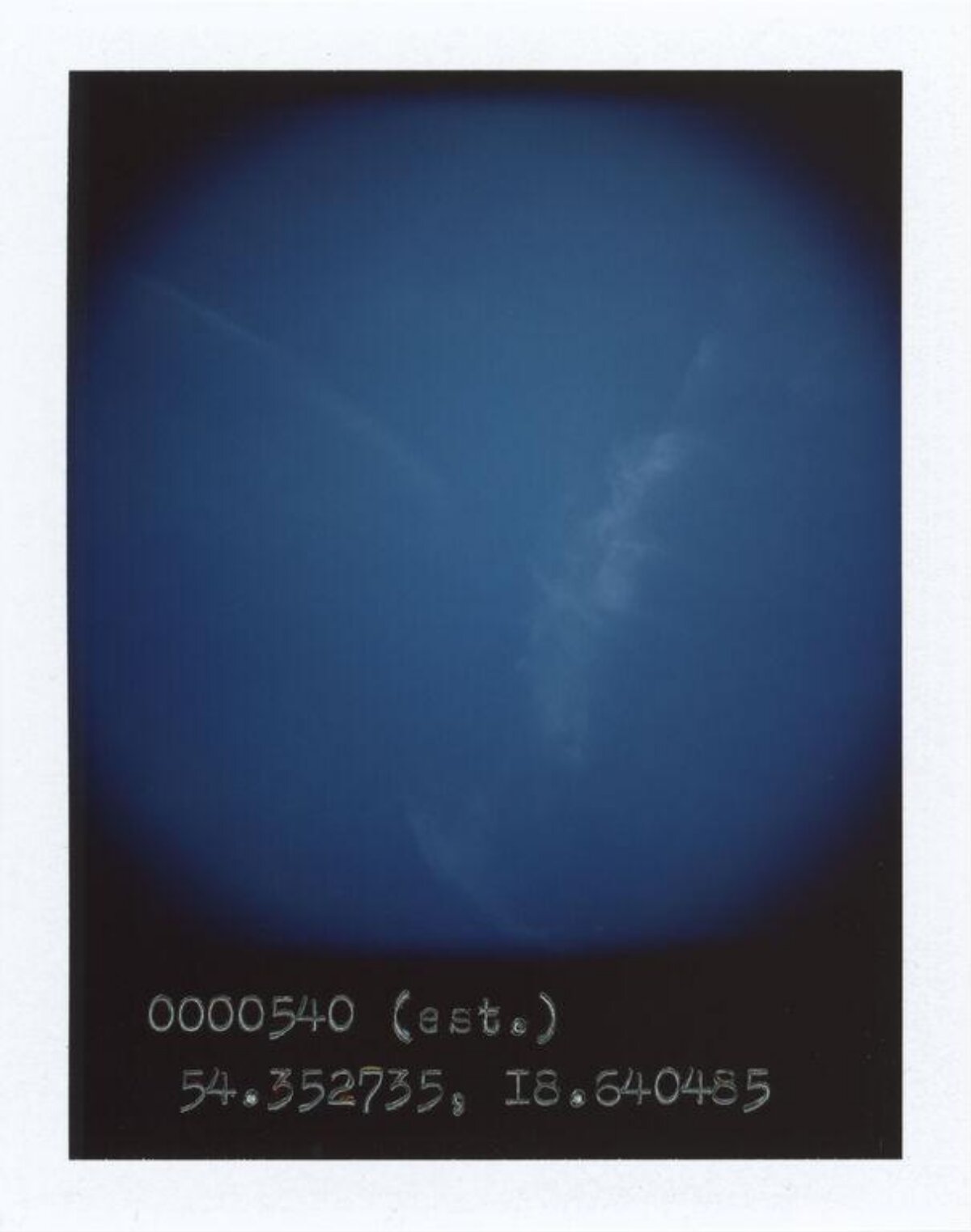 Blue Sky with Coordinate Notes