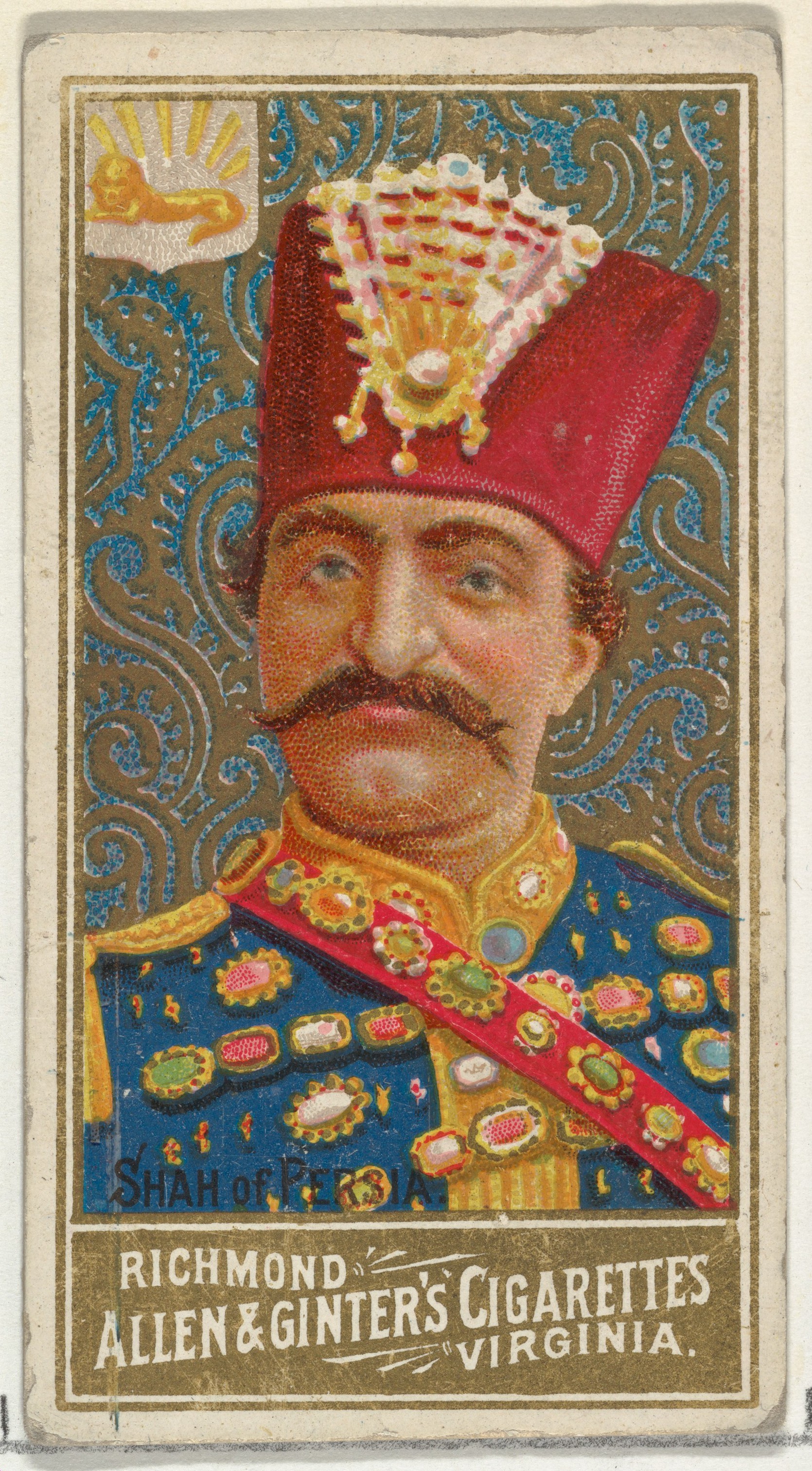 Shah of Persia Cigarette Card