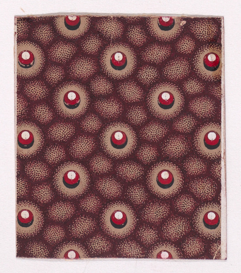 Vintage Circular Dot Textile Pattern