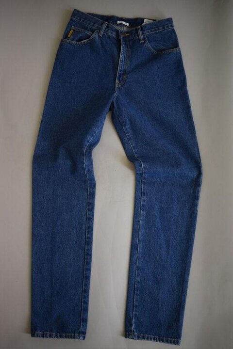Blue Denim Jeans Flat Lay