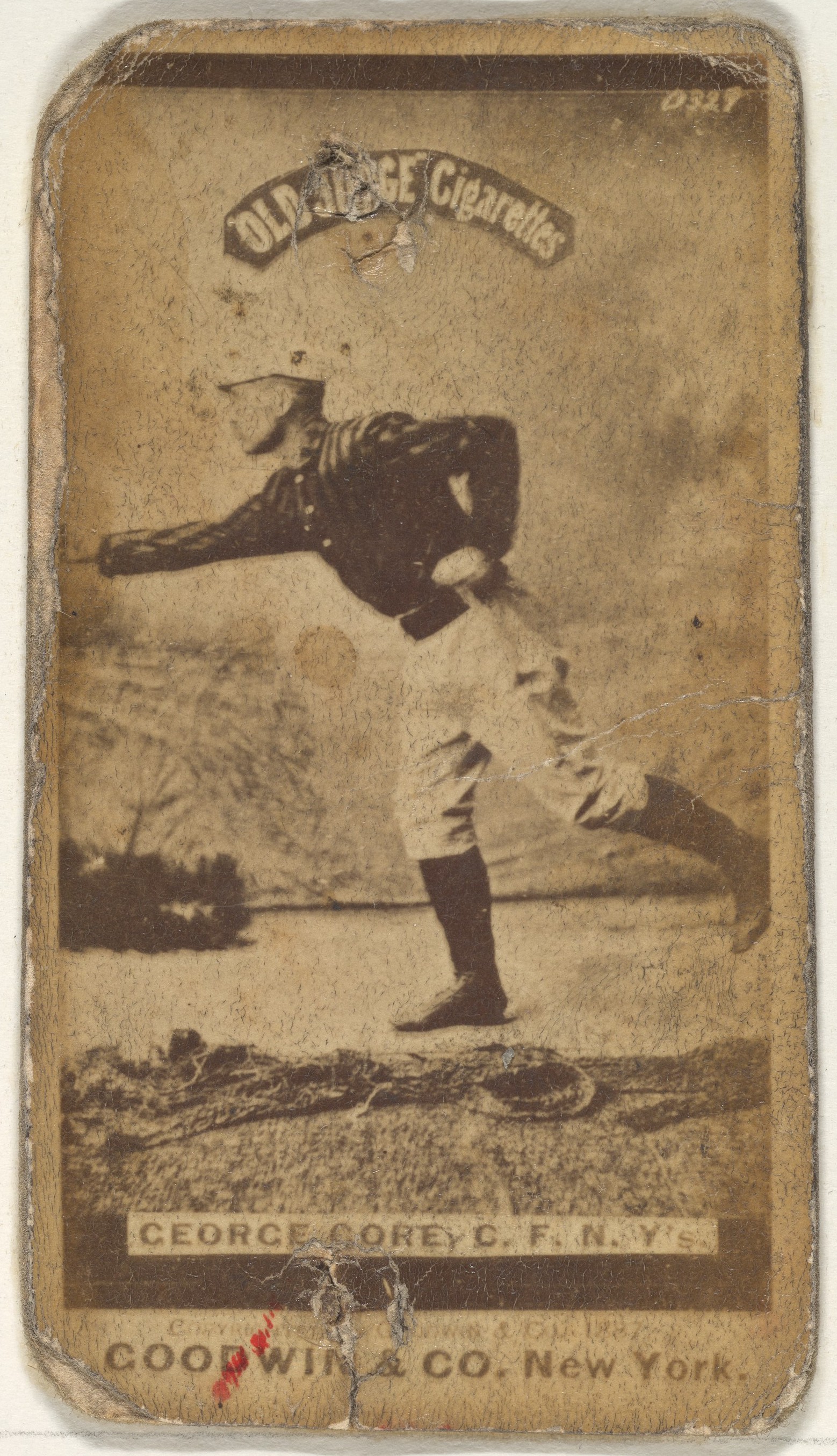 Vintage George Core Baseball Cigarette Card