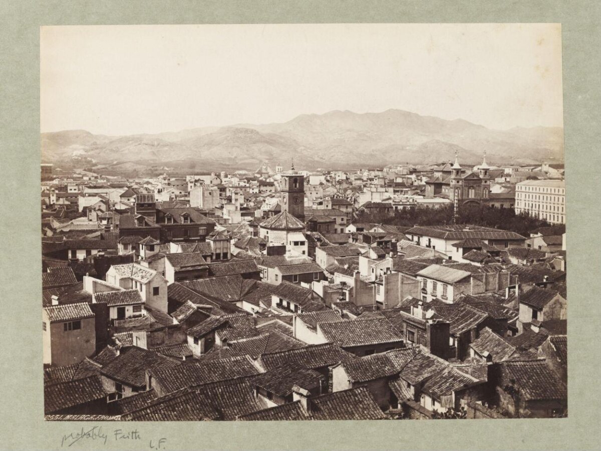 Vintage Malaga Cityscape