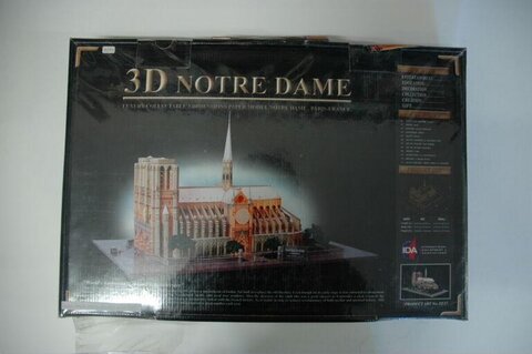3D Notre Dame Model Packaging Box