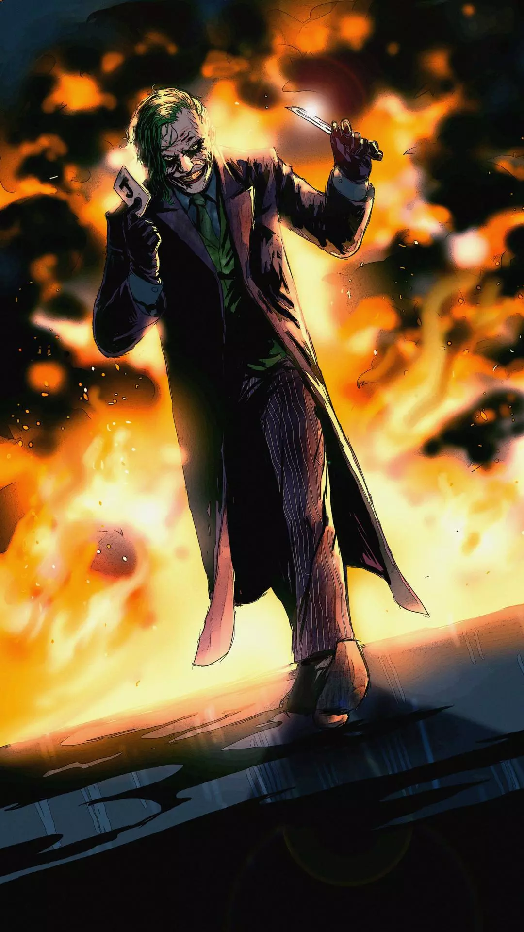 Joker Walking From Explosion