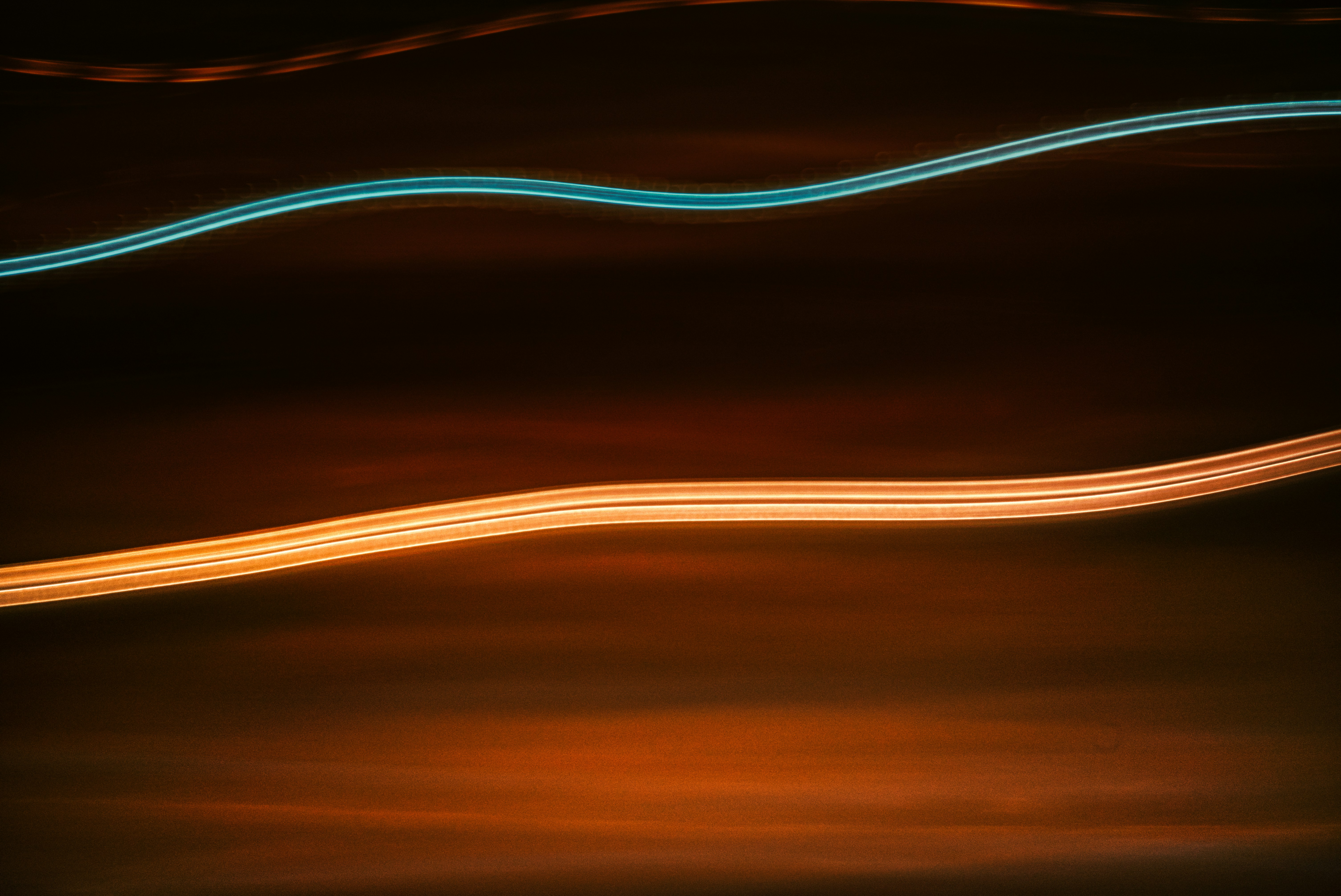 Wavy Colored Long Exposure Light Trails