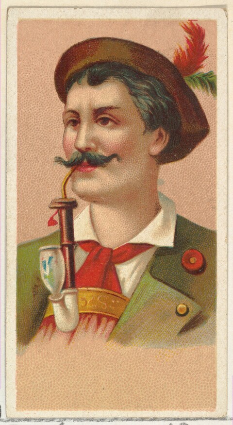 Portrait of Man with Smoking Pipe