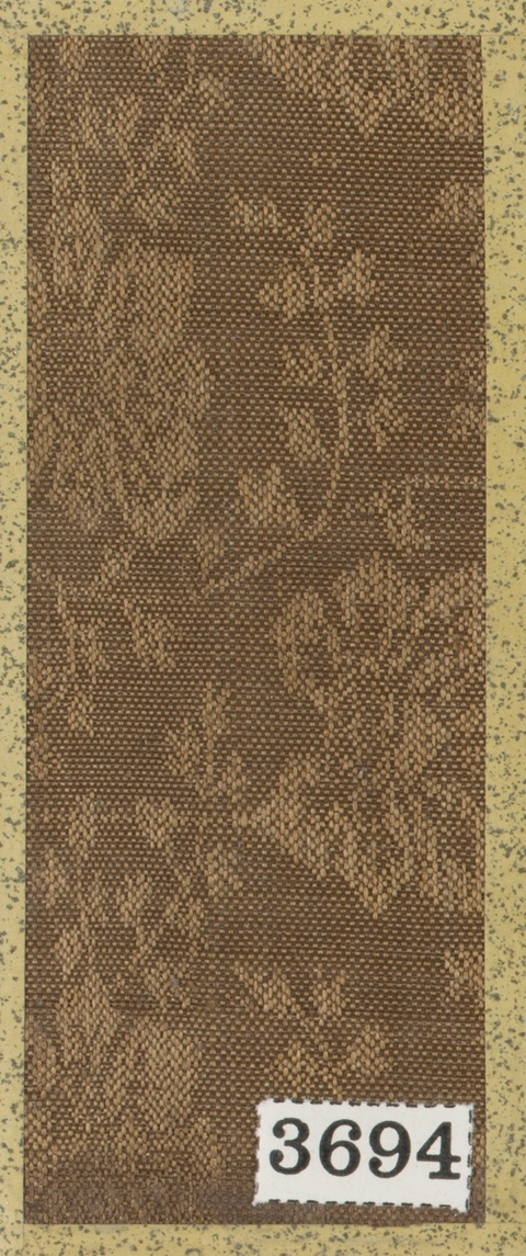 Brown Textured Fabric Swatch 3694