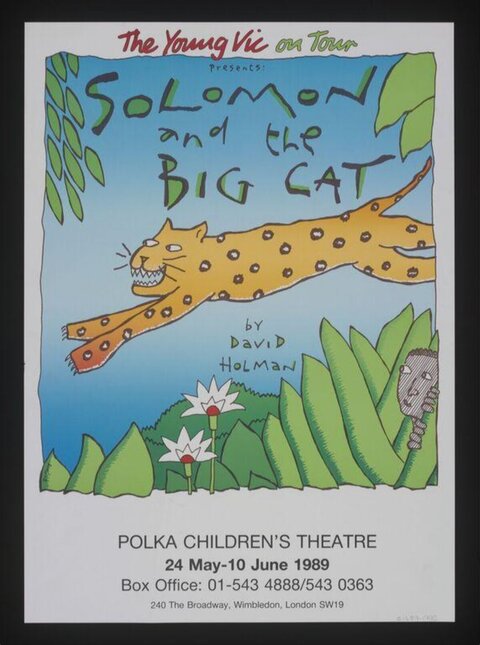 1989 Solomon and the Big Cat Theatre Poster