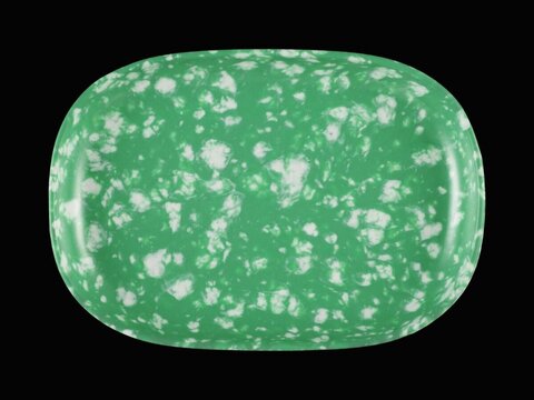 Polished Green Speckled Gemstone