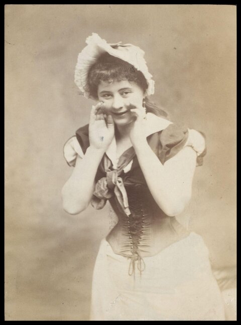 Vintage Studio Portrait of 19th Century Woman