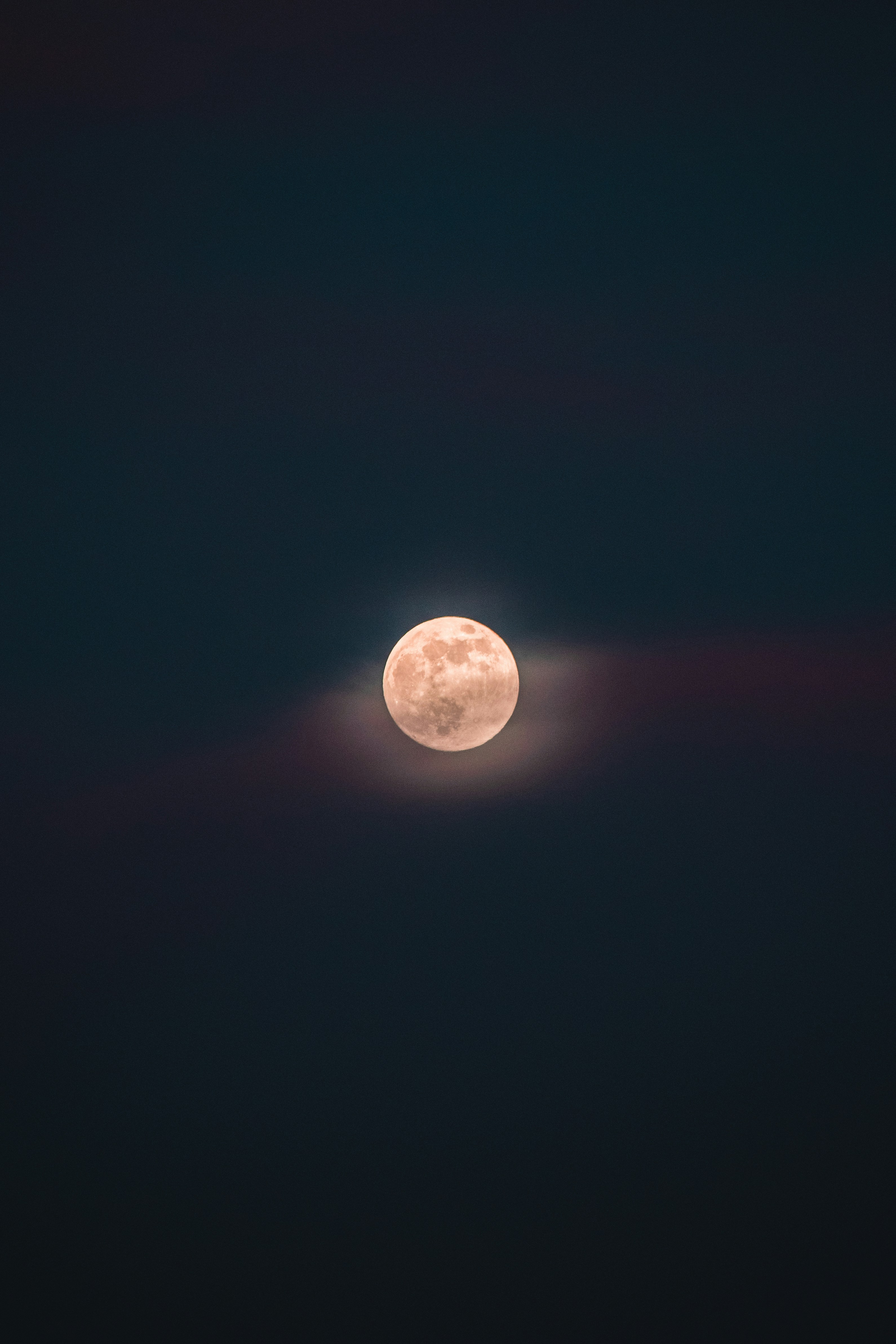 Full Moon in Night Sky