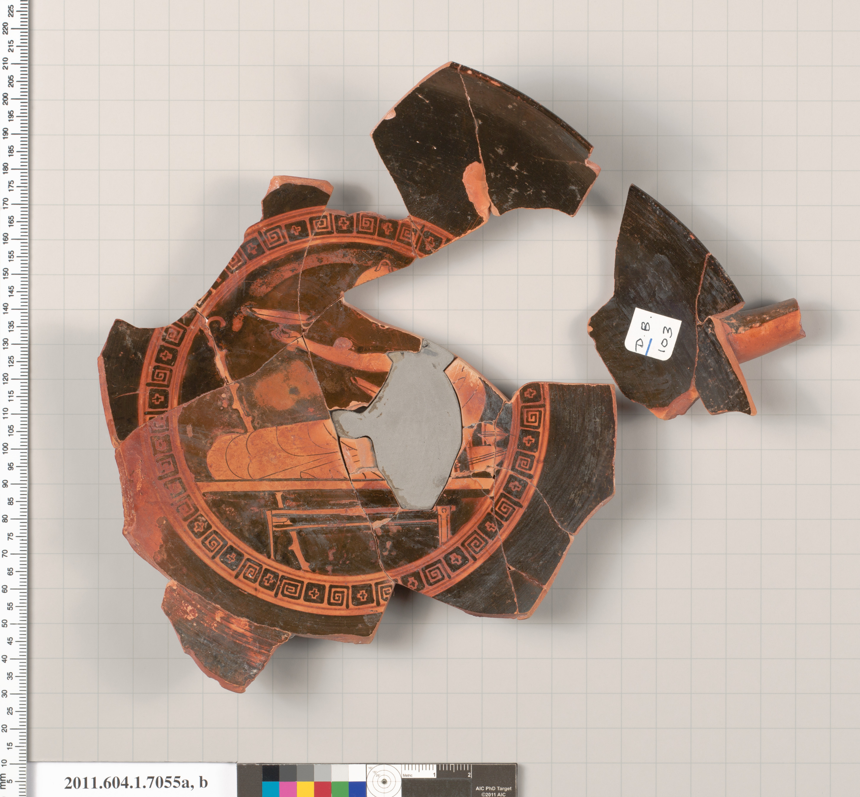Ancient Broken Pottery Fragments