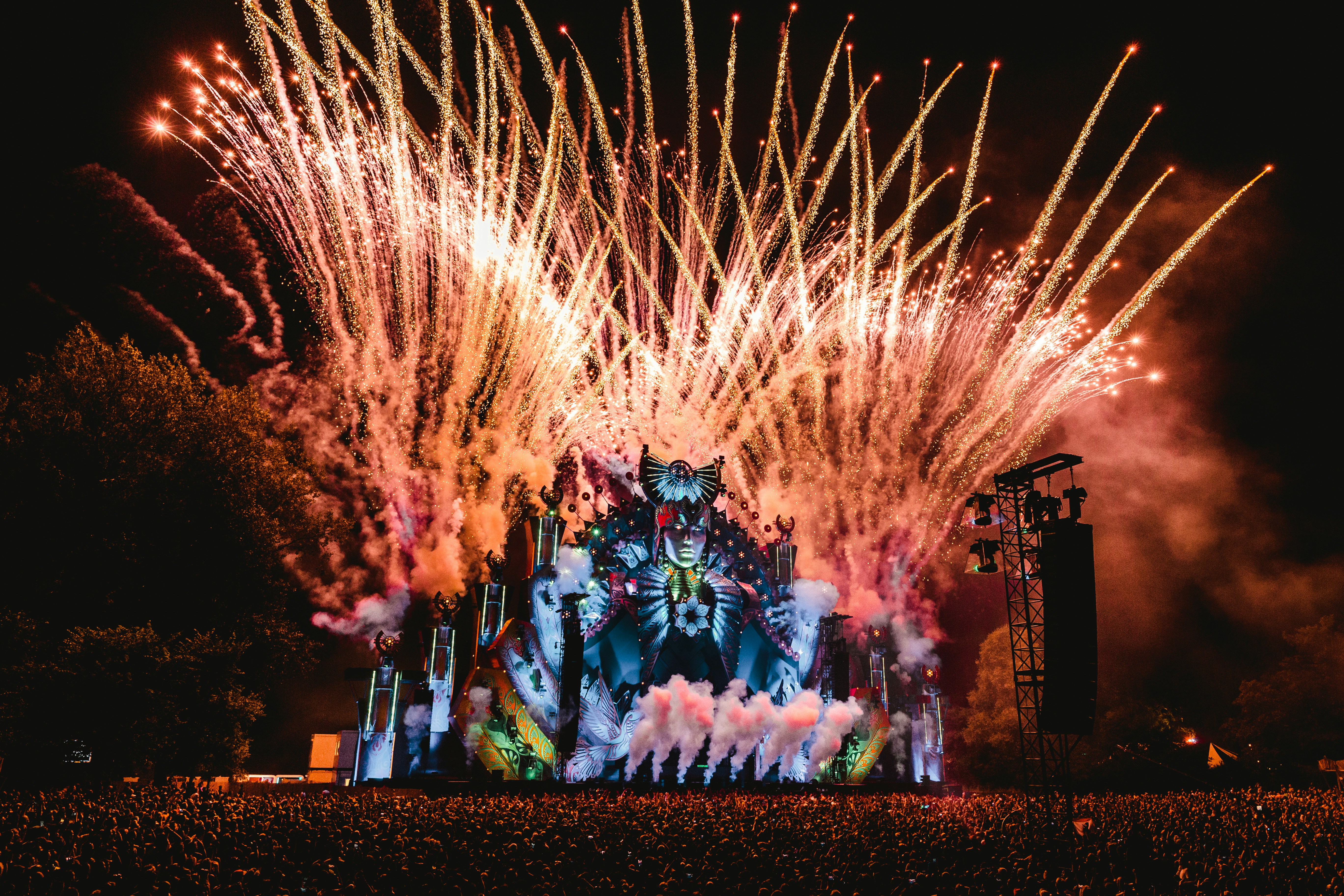 Night Music Festival Fireworks Show