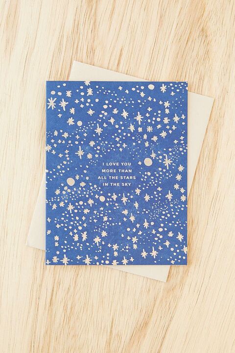 Romantic Star Greeting Card