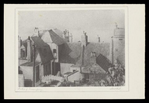 Old Town Rooftops Sketch