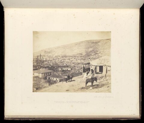 Vintage Hillside Town View