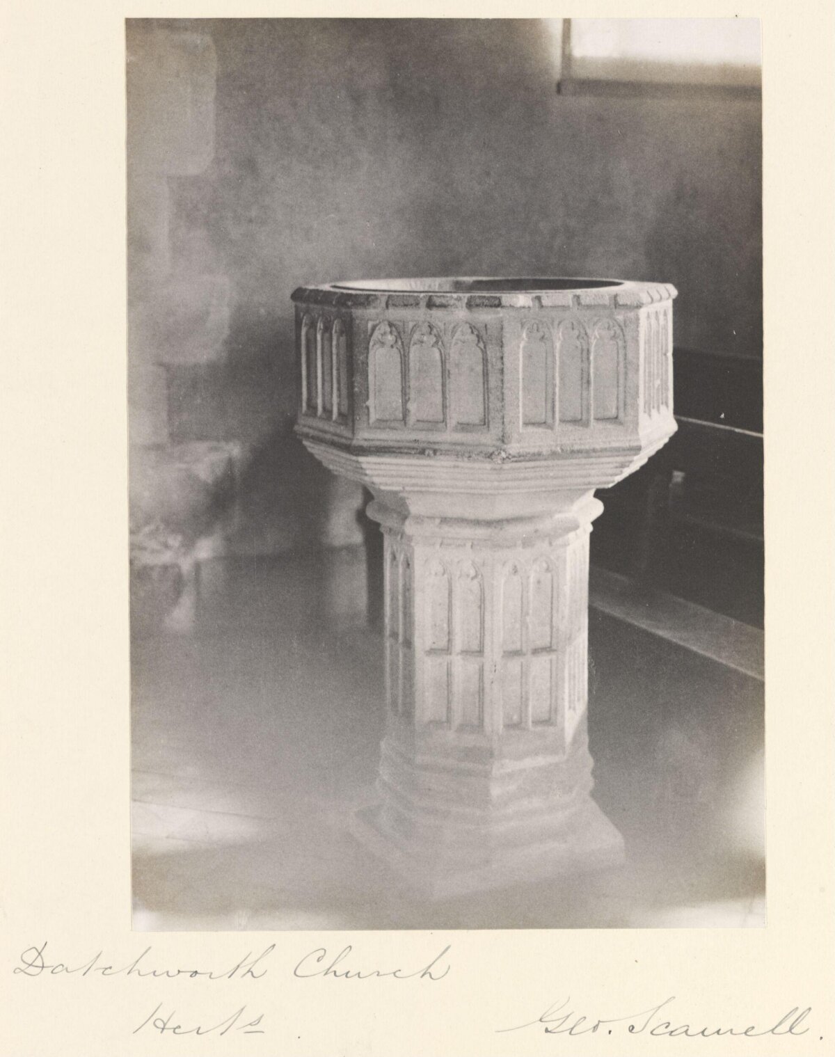 Datchworth Church Baptismal Font