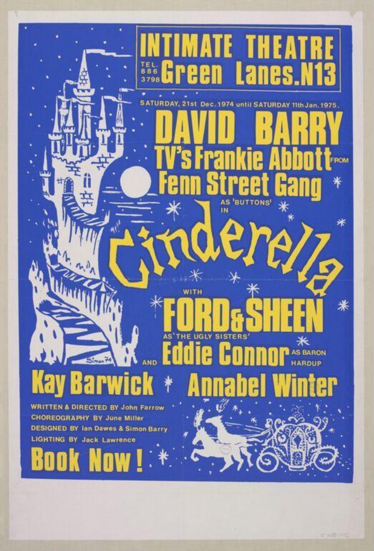 1974 Cinderella Theatre Poster