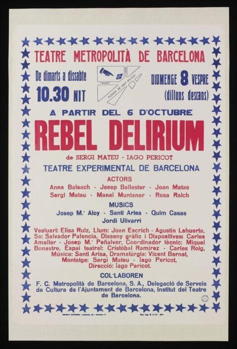 Rebel Delirium Theatre Play Poster