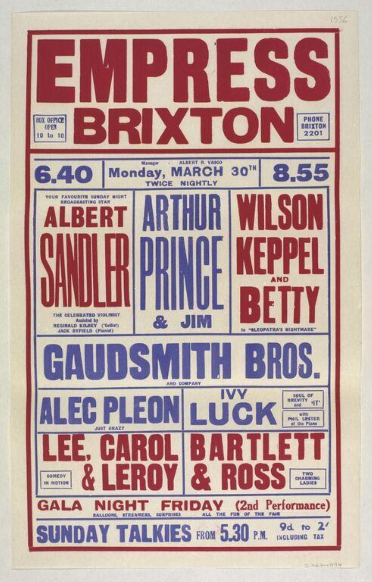 Empress Brixton Vintage Performance Poster