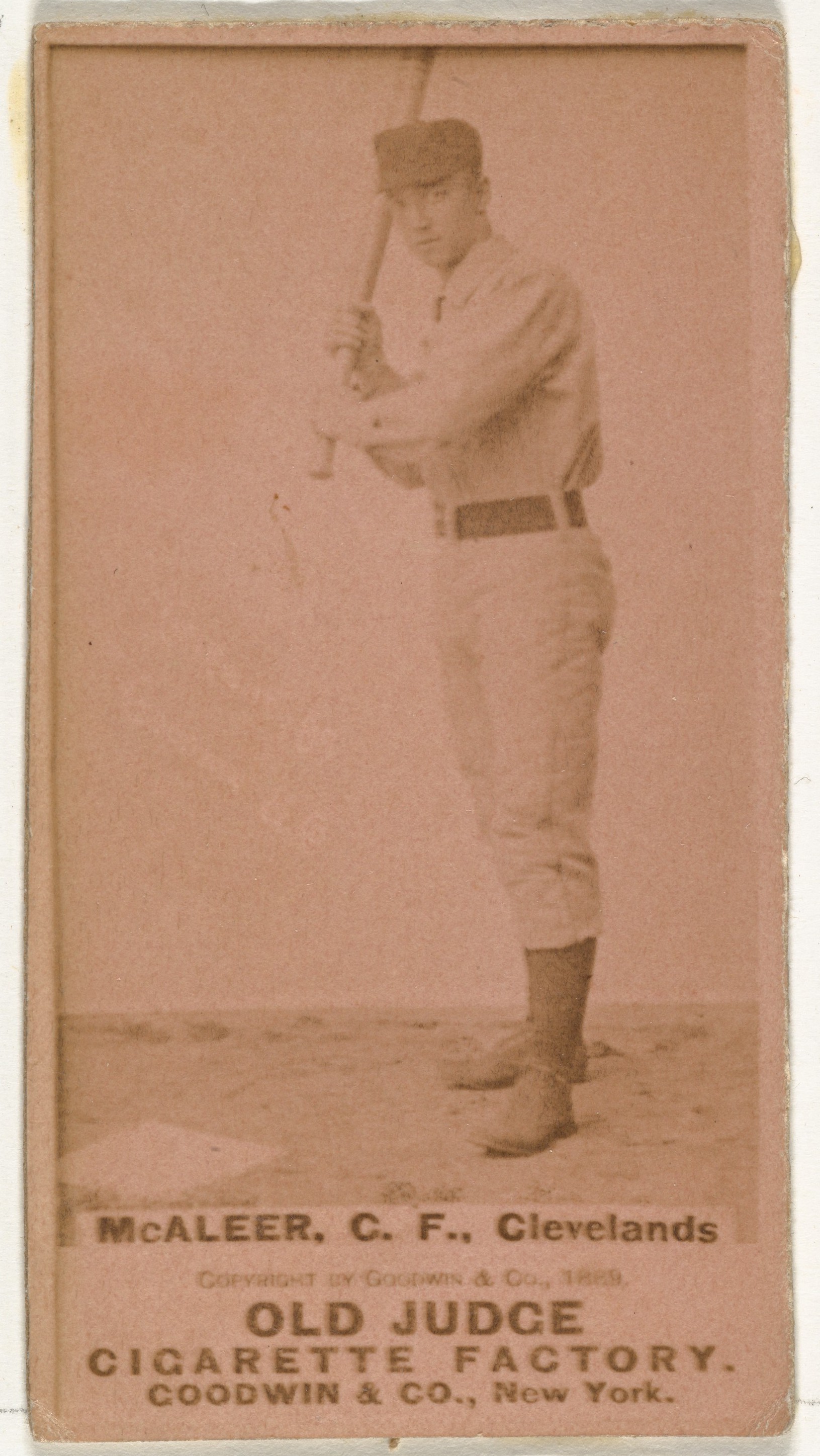 1889 Old Judge Baseball Cigarette Card