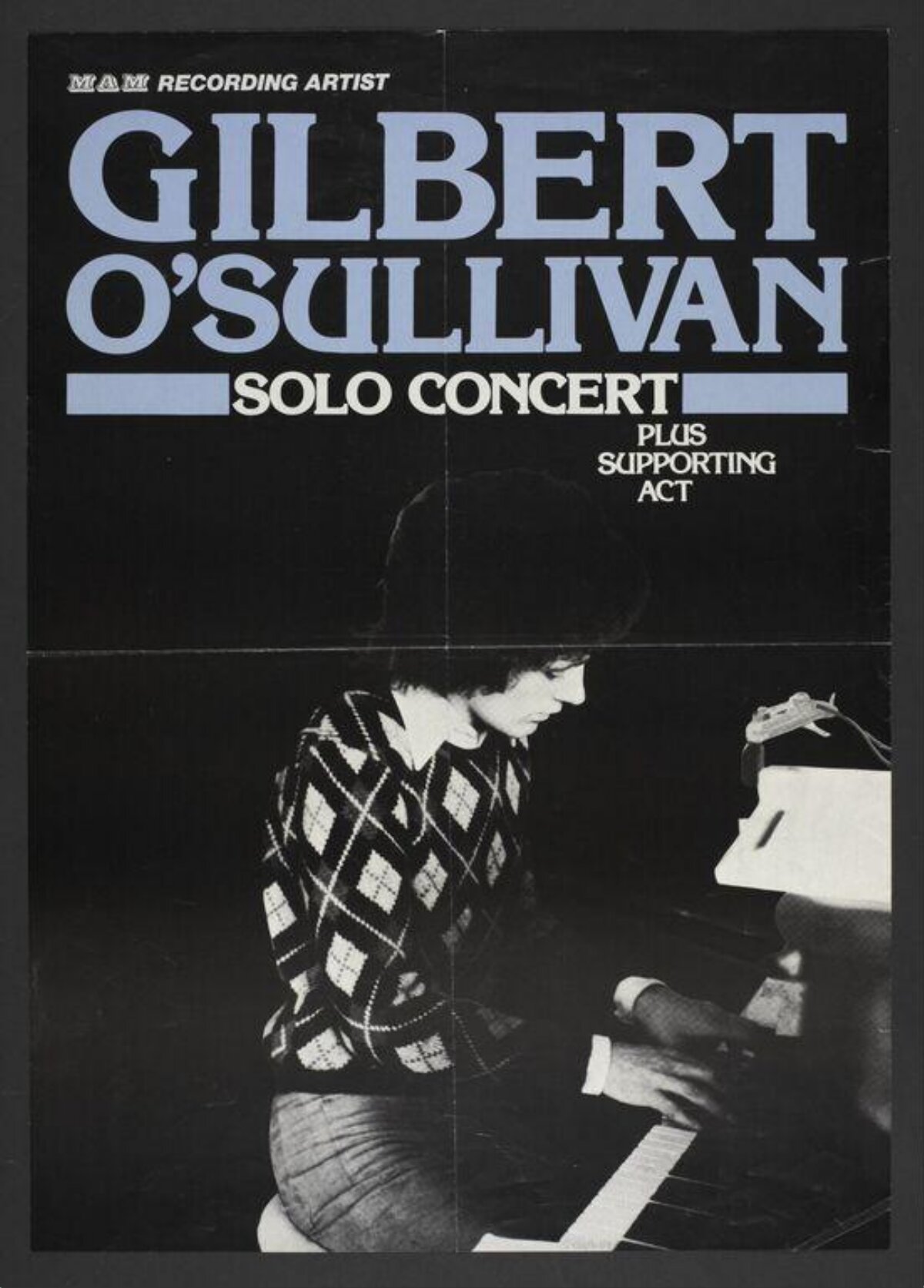 Gilbert O'Sullivan Concert Poster