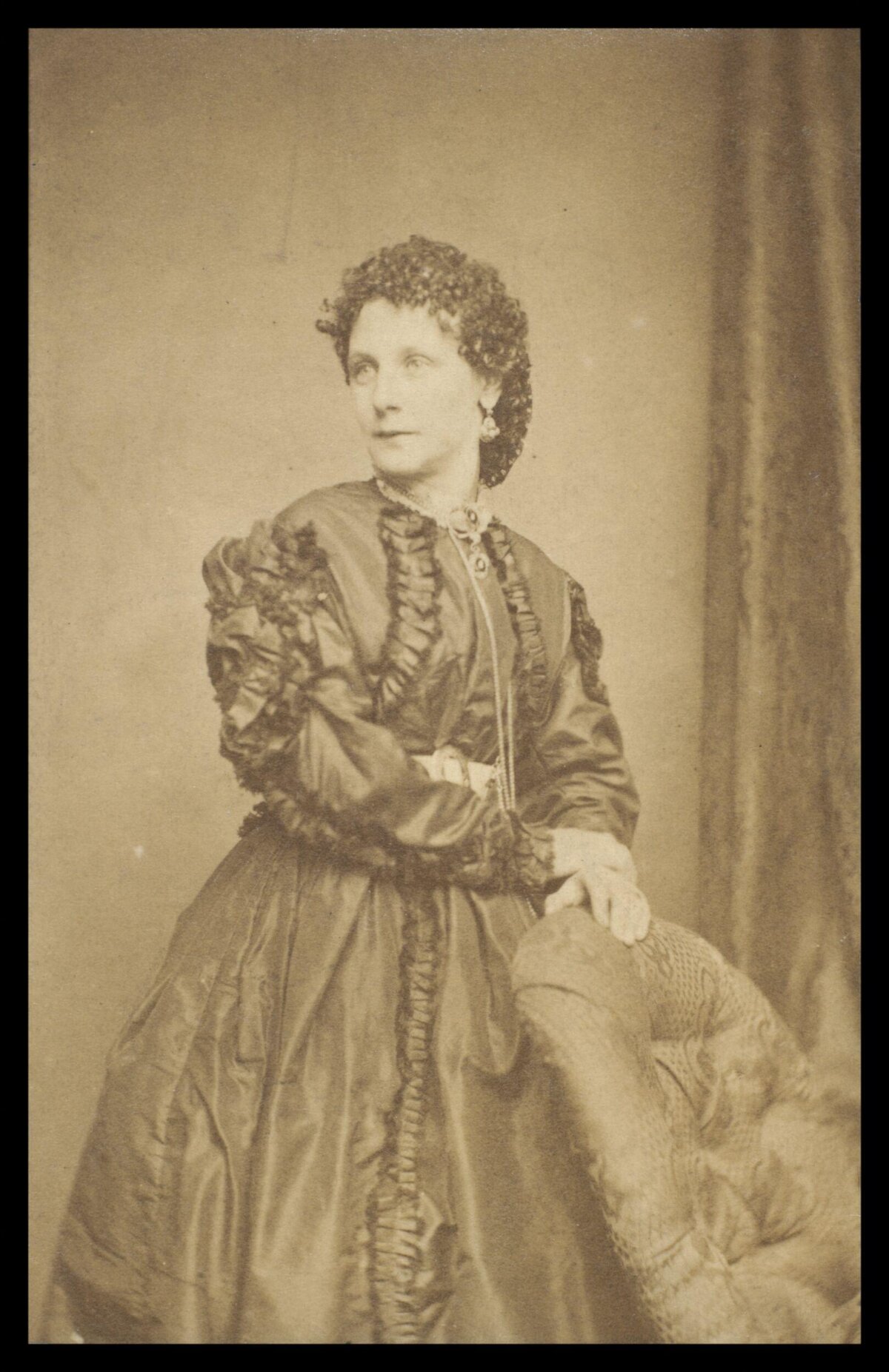 Victorian Woman Studio Portrait