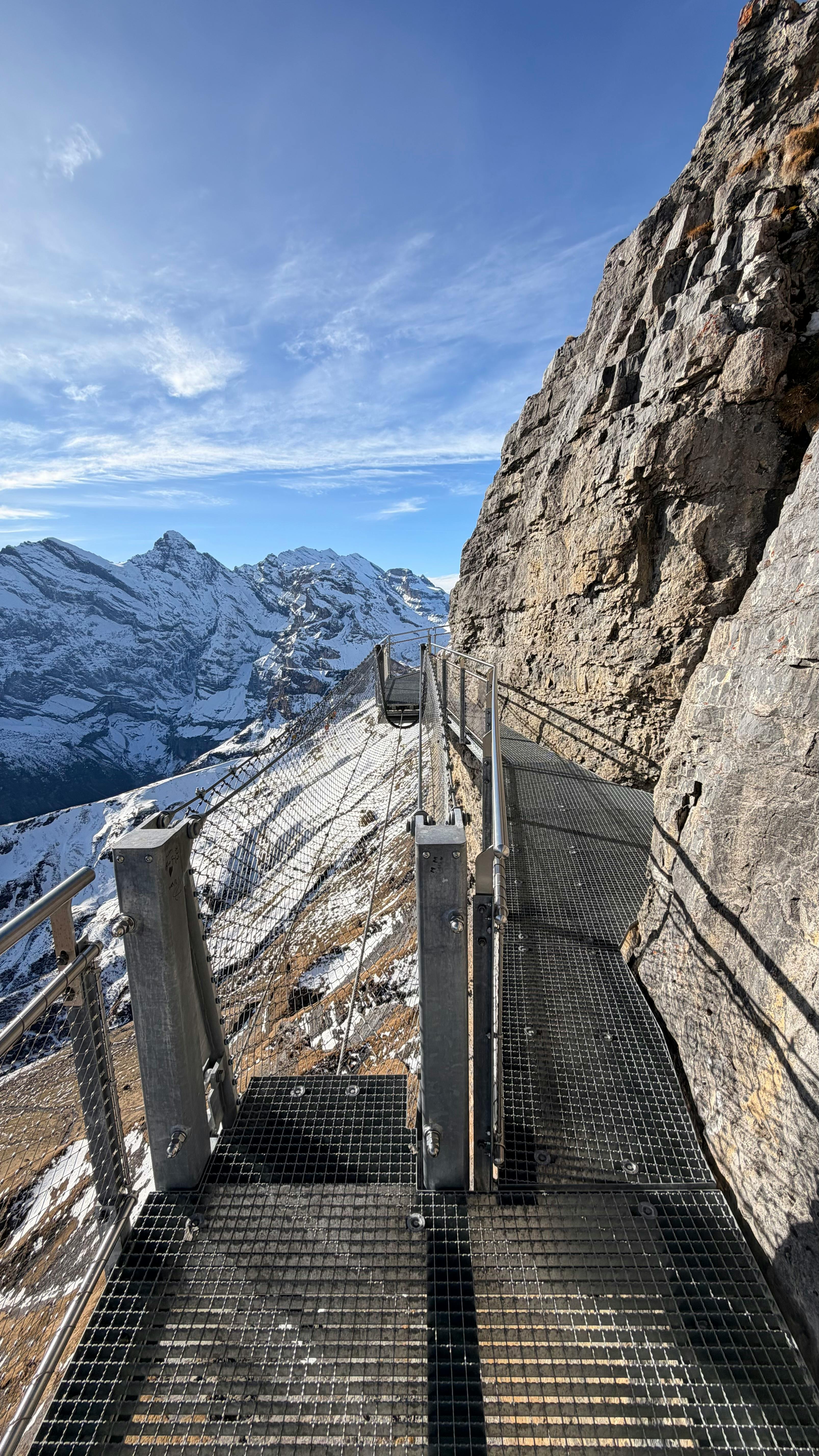 High-Alpine Cliff Walkway