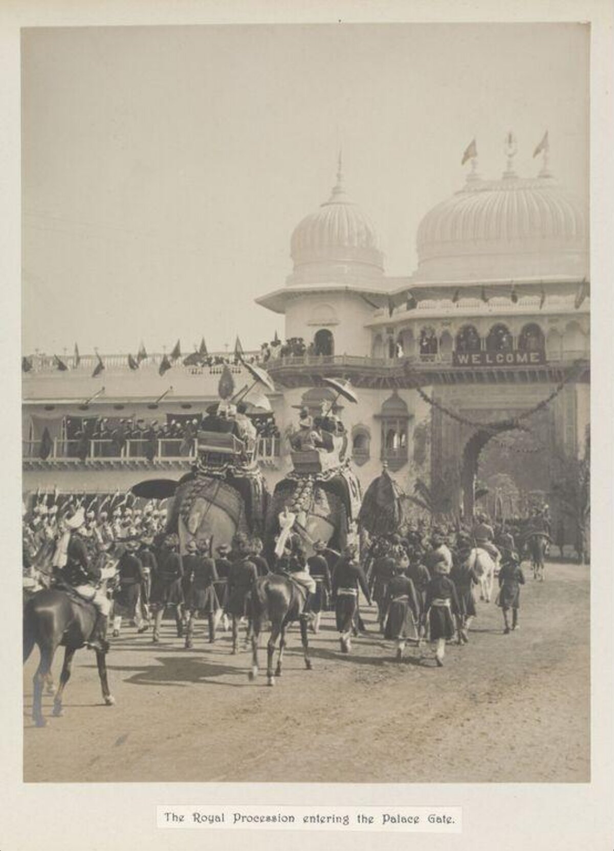 Royal Procession Entering Palace Gate