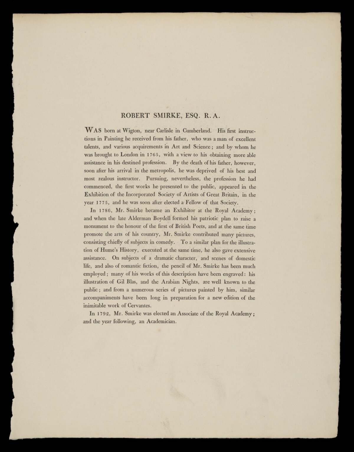 Biography of Robert Smirke