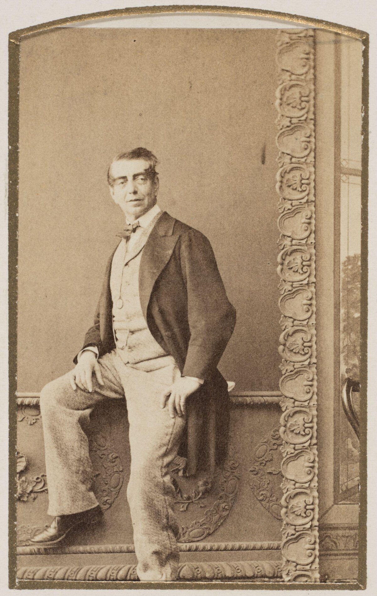 Vintage Portrait of Seated Victorian Man